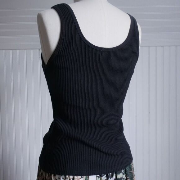 Nation LTD. Los Angeles black ribbed knit tanktop - Picture 3 of 8